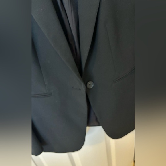 Ann Taylor Long One-Button Blazer Bi-Stretch Petite 2P - Picture 7 of 7